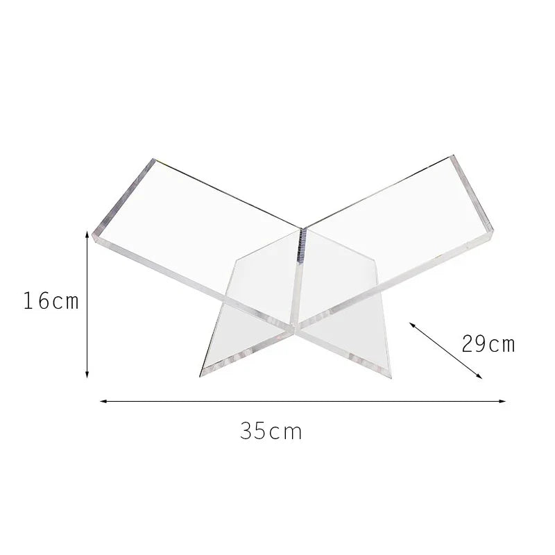 Afralia™ Marble Bookends: Creative Acrylic Bookshelf Holder for Elegant Home Decor