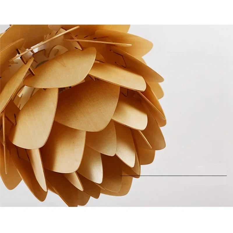 Afralia™ Nordic Pinecone Chandelier DIY Puzzle Pendant Lamp for Kitchen Dining Room Bar