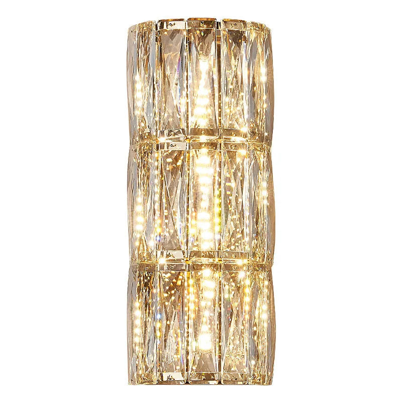 Afralia™ Crystal LED Wall Lamp for Living Room Aisle Bedroom Staircase Decoration