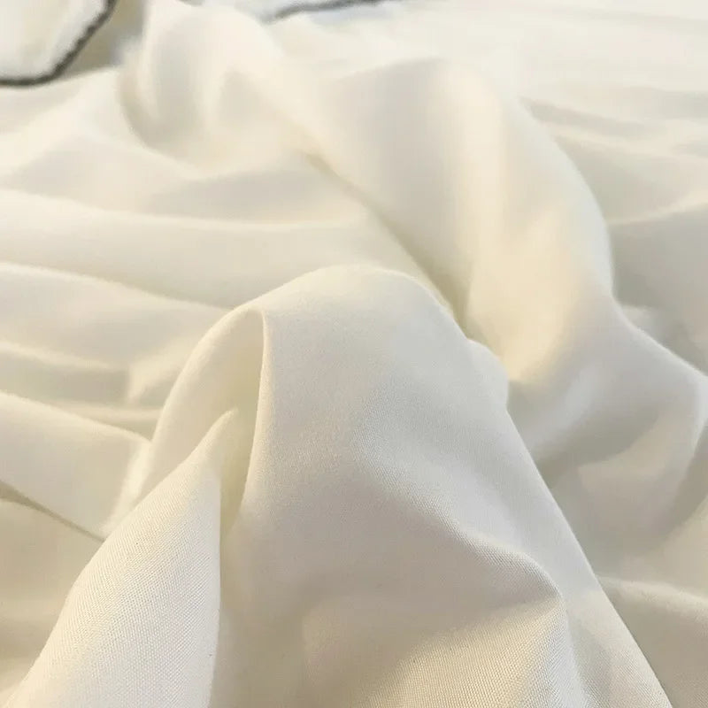 Afralia™ Embroidery Cooling Comforter, Queen Size, Soft & Breathable for Spring Summer