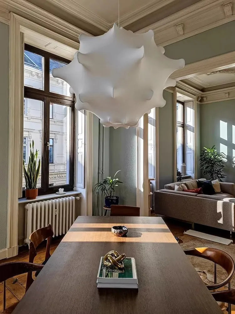 Afralia™ Elegant Silk Pendant Lamp for Home and Hospitality Lighting