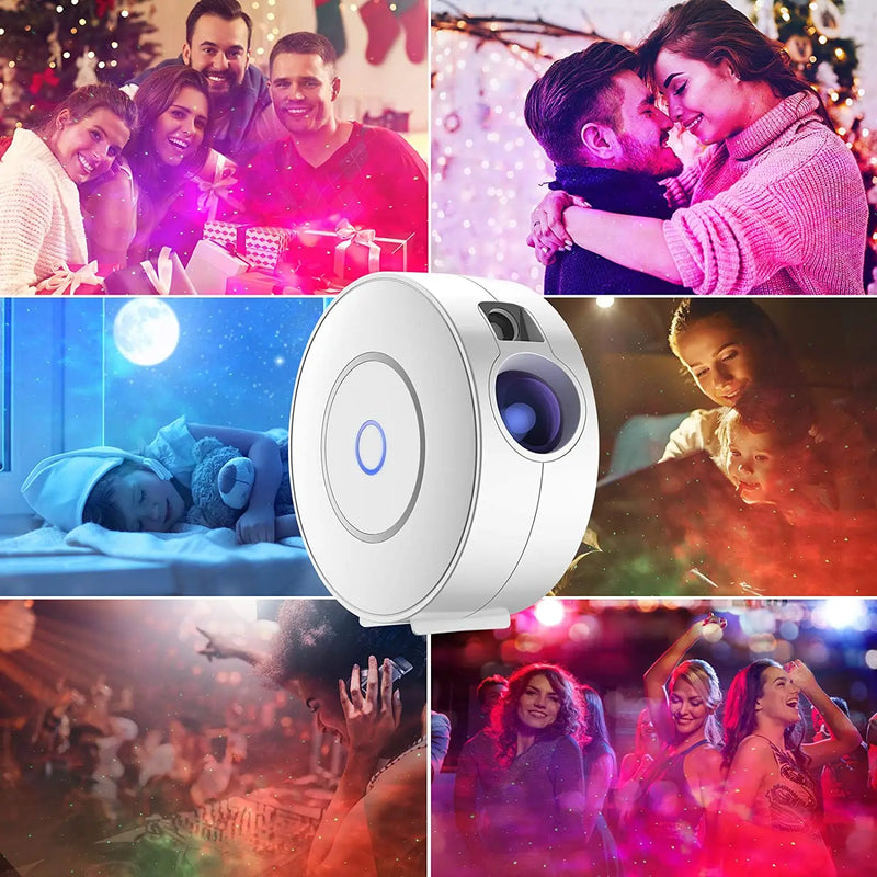 Afralia™ Star Projector Night Light: Smart WiFi Galaxy LED for Kids, Alexa & APP Control