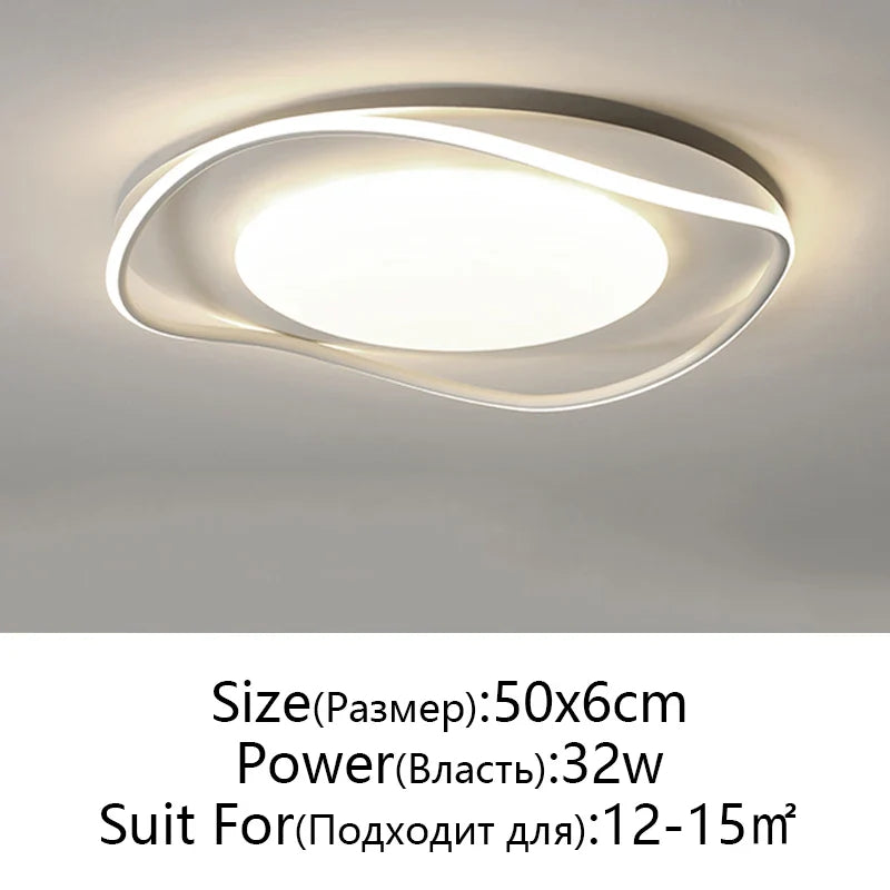 Afralia™ Modern LED Ceiling Lights for Bedroom Study Living Room Decoration