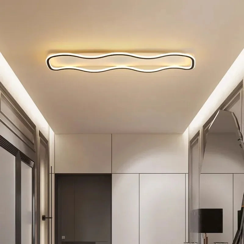 Afralia™ Modern LED Ceiling Light for Living Room, Bedroom, Foyer: Nordic Minimalist Design