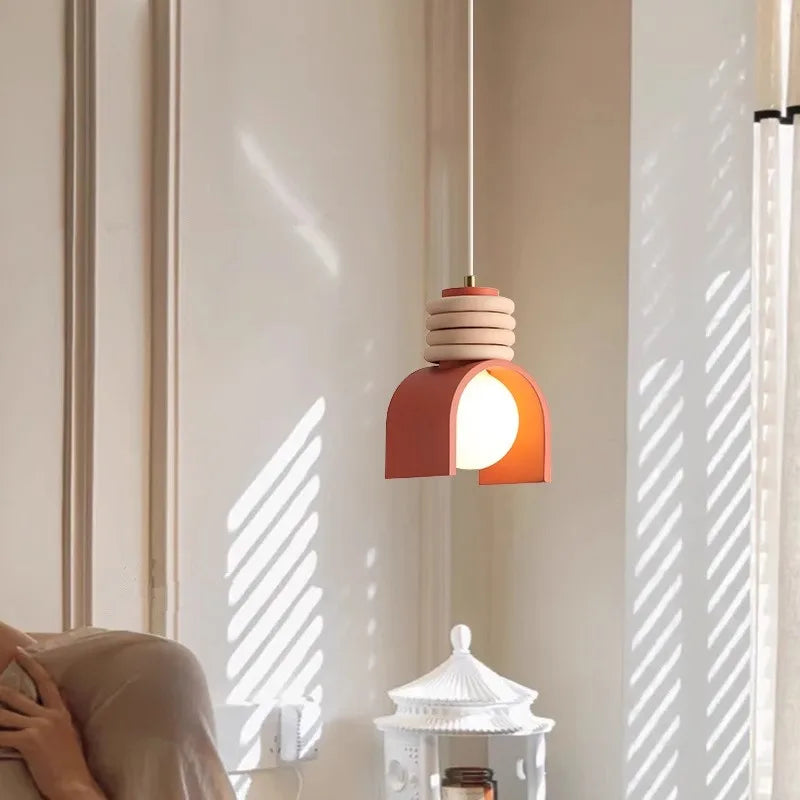 Afralia™ Resin LED Pendant Lamp for Indoor Spaces - Adjustable Cord, E27 Bulb