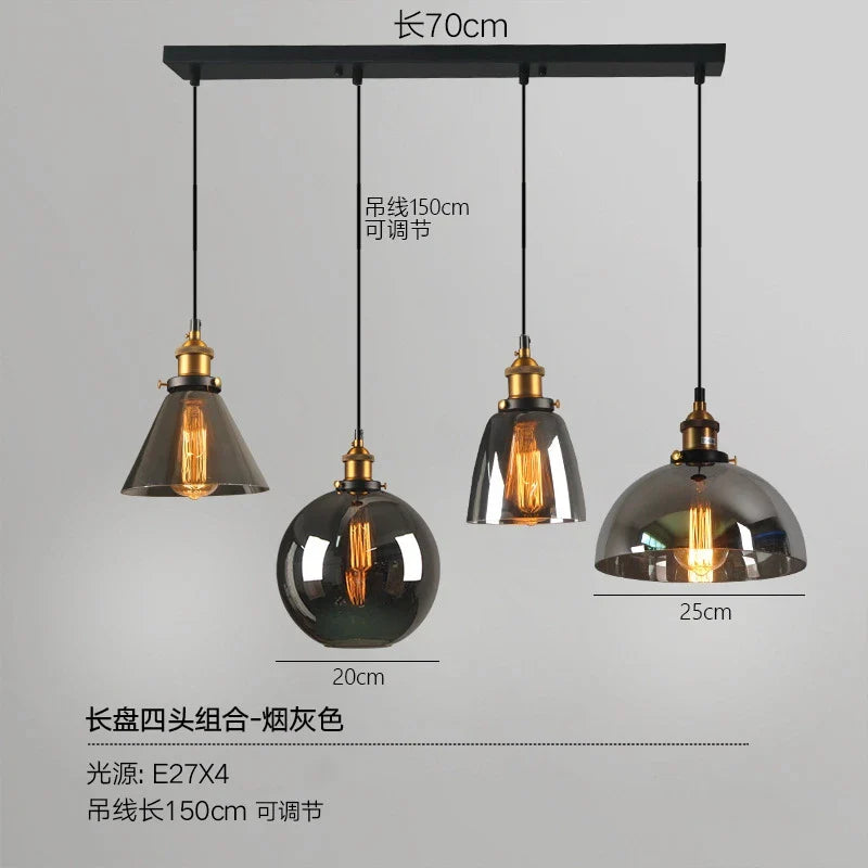 Afralia™ Glass Ball Pendant Lights for Modern Dining Room, Kitchen, and Living Room