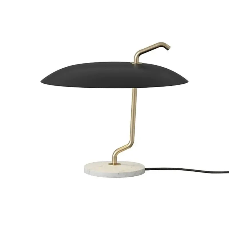 Afralia™ Nordic Black Marble Table Lamp - Modern Living Room Nightstand Lighting