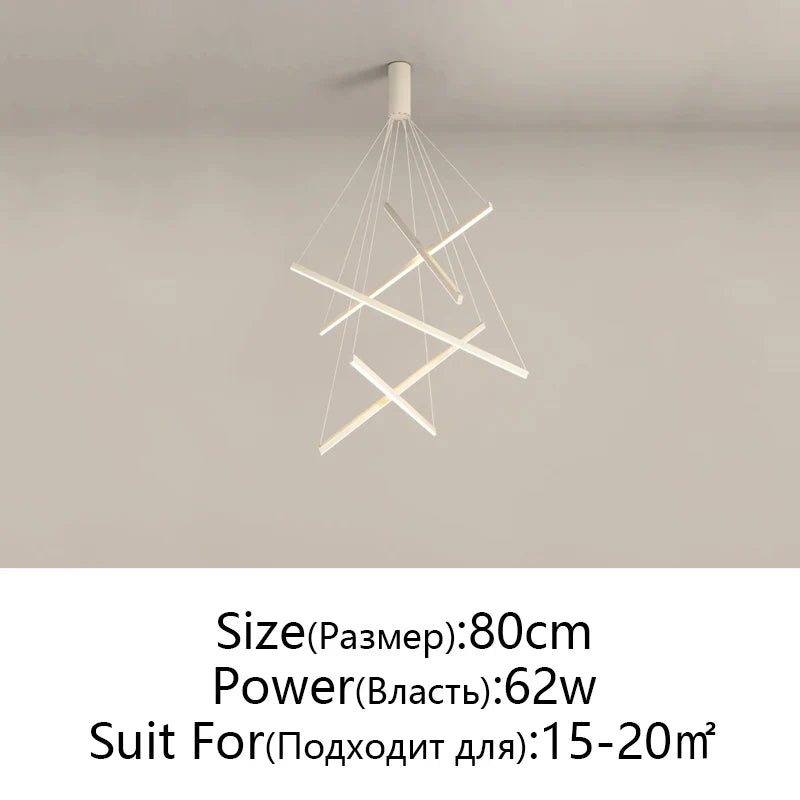 Afralia™ LED Chandelier: Modern Luster Lighting for Stair Hall Bedroom Room Duplex Building