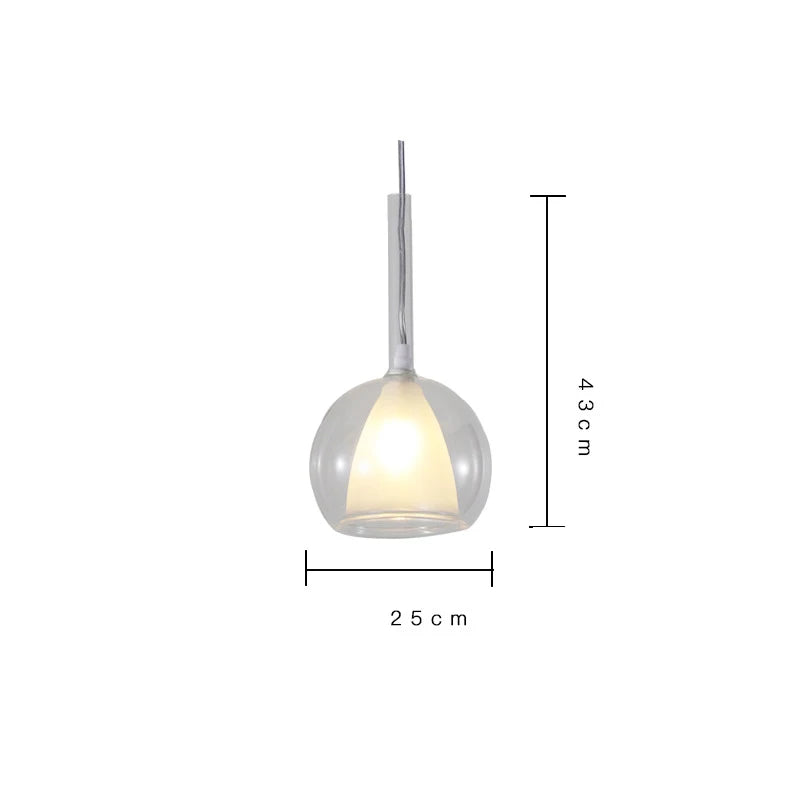 Afralia™ Designer Glass Chandelier Pendant Light for Dining Room Kitchen Loft Home Decor