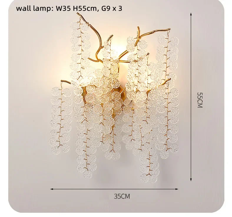 Afralia™ Modern Luxury Gold Branch Pendant Light - Aluminum LED Luminarias
