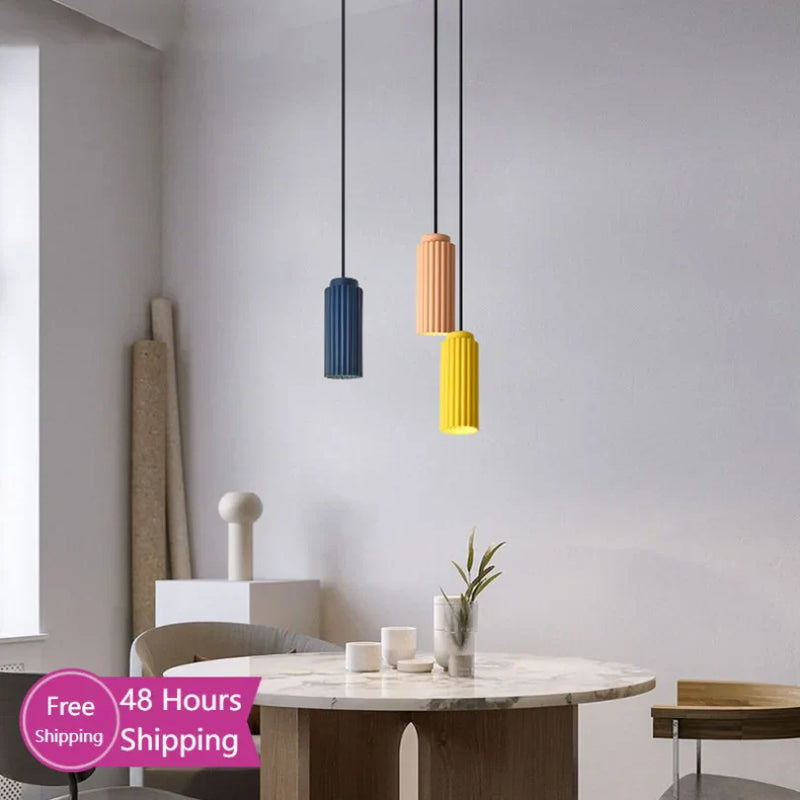 Afralia™ Modern Resin Pendant Lights for Kitchen Dining Room Ceiling Chandelier Lighting