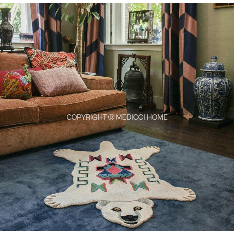 Afralia™ Moroccan Animal Kingdom Hand Tufted Area Rug Collection