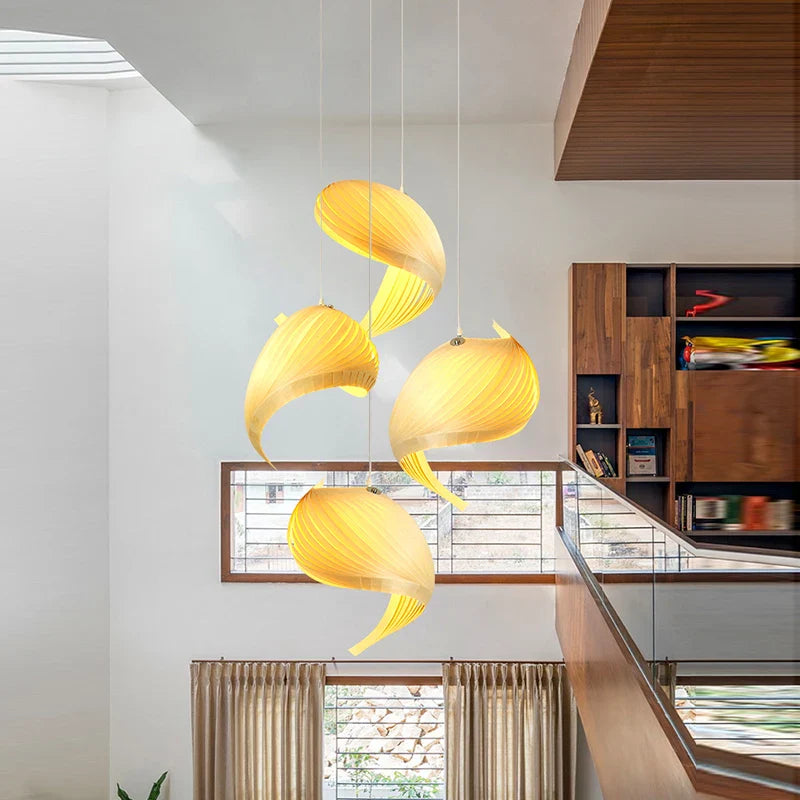 Afralia™ Shell Conch Pendant Lighting for Living Room Decor and Restaurant Fixture