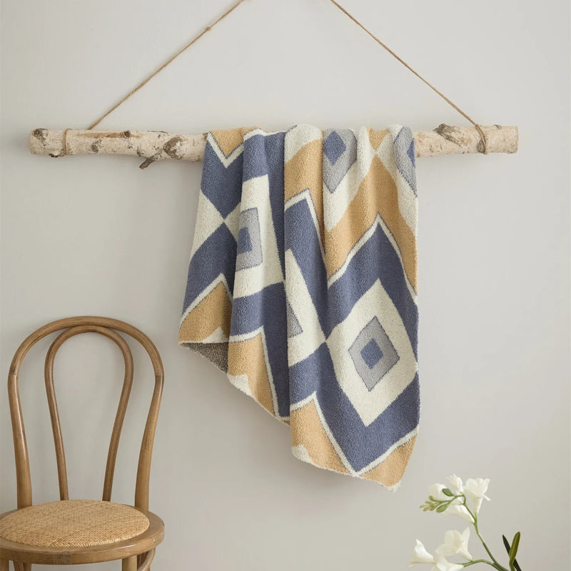 Afralia™ Plaid Blanket - Cozy Contrast Color Fluffy Throw