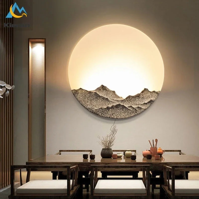 Afralia™ Modern Moon Led Wall Lamp for Bedroom, Study, Restaurant, Hotel, Living Room