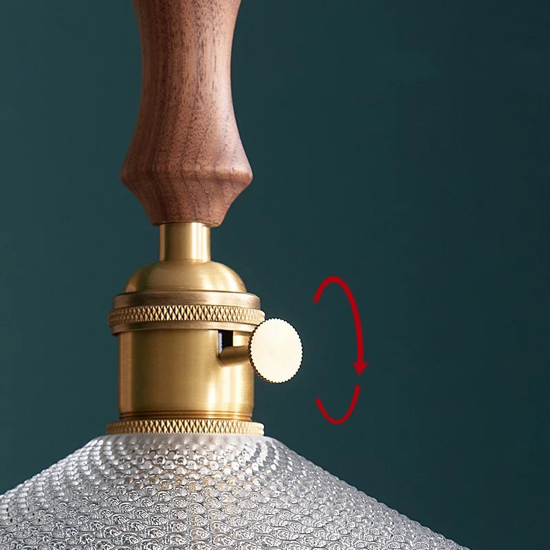 Afralia™ Copper Glass LED Pendant Lights - Nordic Modern Style