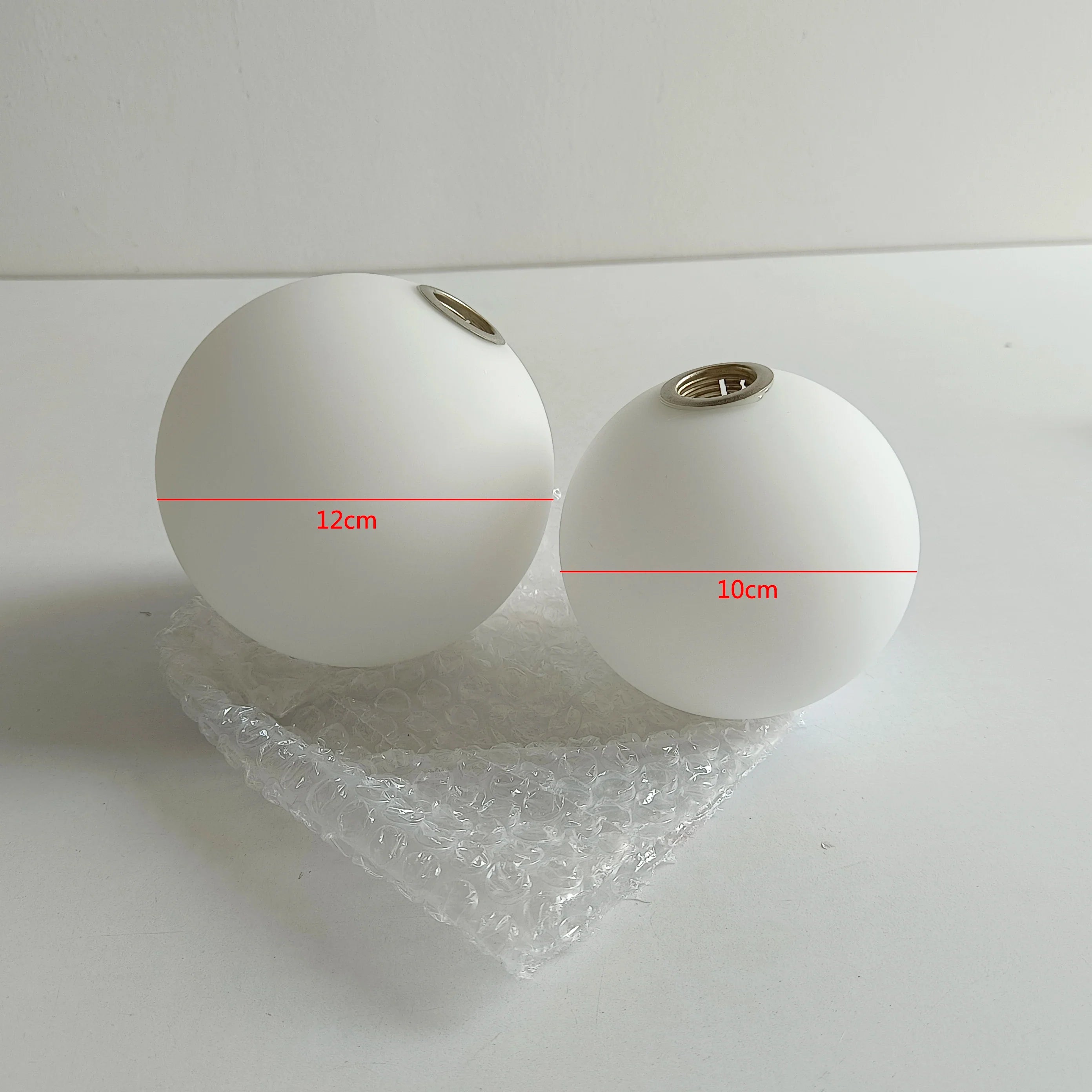 Afralia™ Milky Glass Ball Pendant Light Shade for High Temperature Resistance