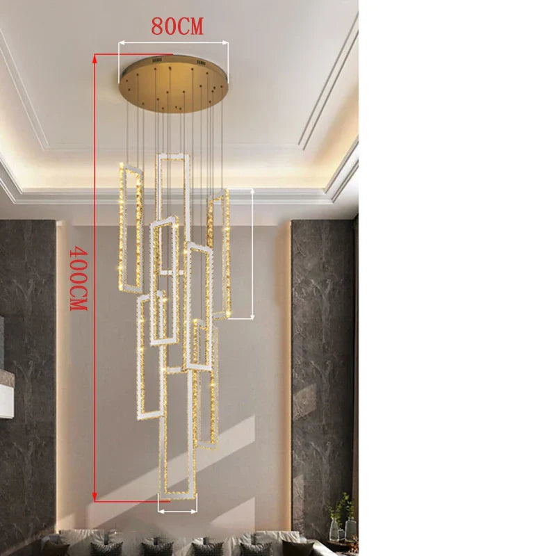 Afralia™ Crystal Pendant Lights: Modern Smart Indoor Lighting for Living Room, Dining Room