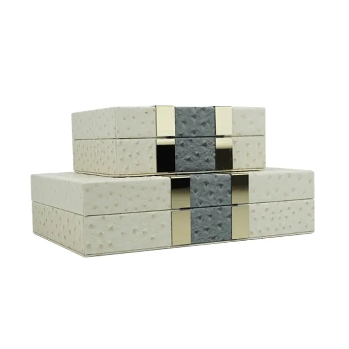 Afralia™ Leather Jewelry Boxes Wood Cosmetic Jars Jewelry Storage Jar