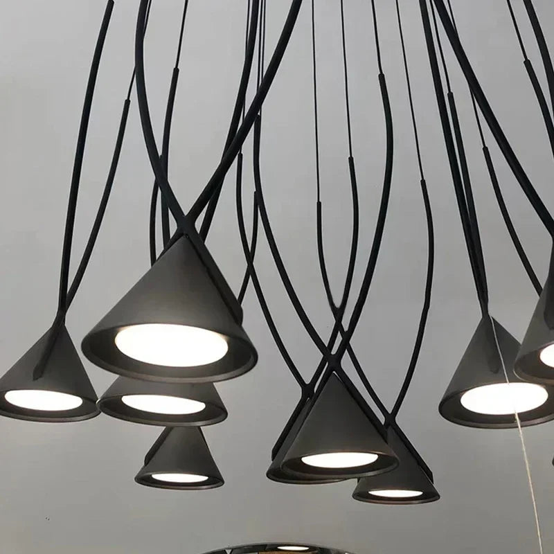 Afralia™ Modern LED Chandelier Light for Dinning/Living Room Suspension Bedeside Lighting