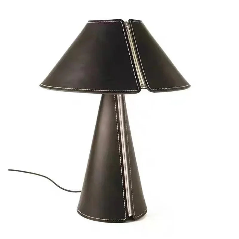 Modern Minimalist Leather Table Lamp by Afralia™ - Nordic Design, Study Bedroom Desk Lamp