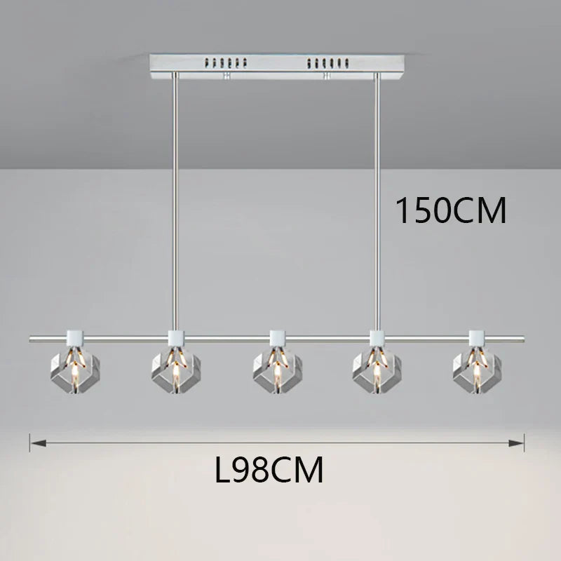 Afralia™ Crystal Chandelier for Living and Dining Room, Luxury Pendant Lamp and Ceiling Light