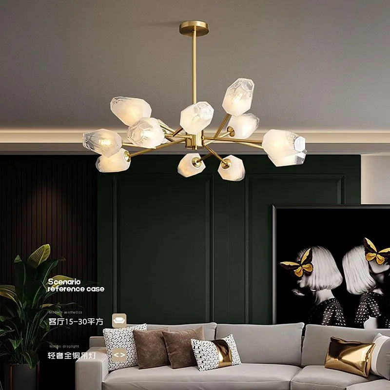 Afralia™ Modern Ceiling Chandelier for Dining Room Living Room Indoor Lighting