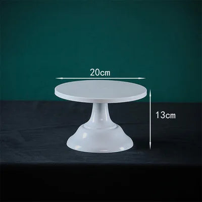 Afralia™ Wrought Iron Cake Stand Wedding Birthday Dessert Tray Afternoon Tea Display