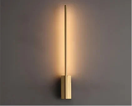Afralia™ LED Copper Wall Lamp for Home Bedroom Living Room Hotel Décor