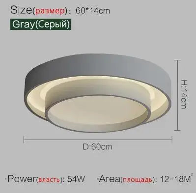 Afralia™ Nordic Round Ceiling Lamp for Living Room, Bedroom, Dining Room Decor