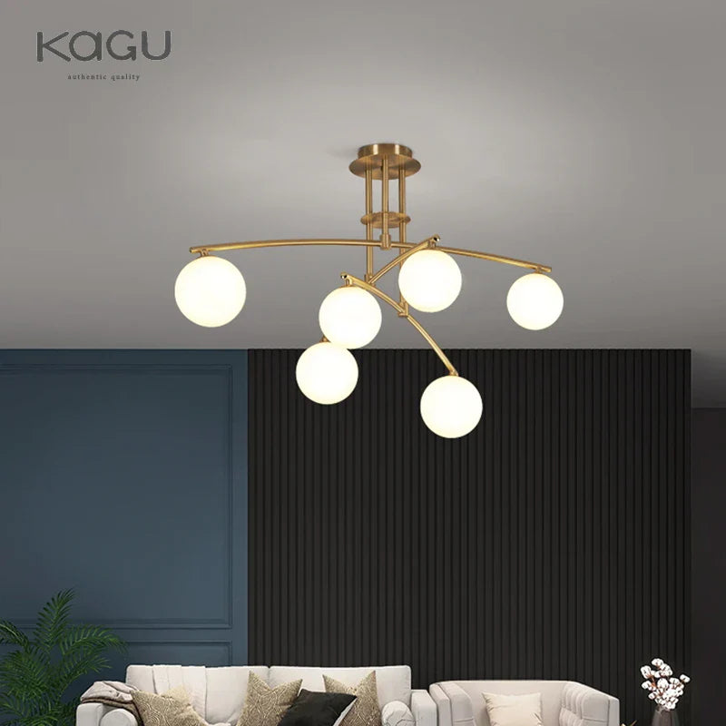 Afralia™ Modern Minimalist Nordic Chandelier for Creative Living Room Decor