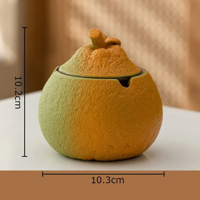 Afralia™ Orange Ashtray Office Desk Decoration Smoking Accessories Weed Gift