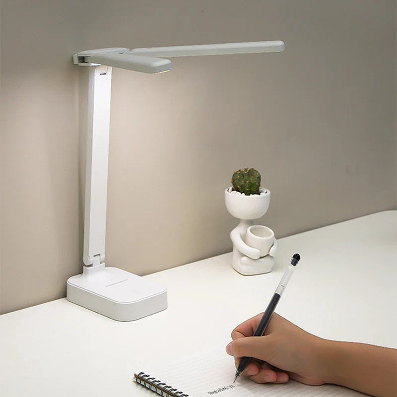 Afralia™ LED Desk Lamp: Rechargeable Touch Table Light, 3 Dimmable Levels, Foldable.