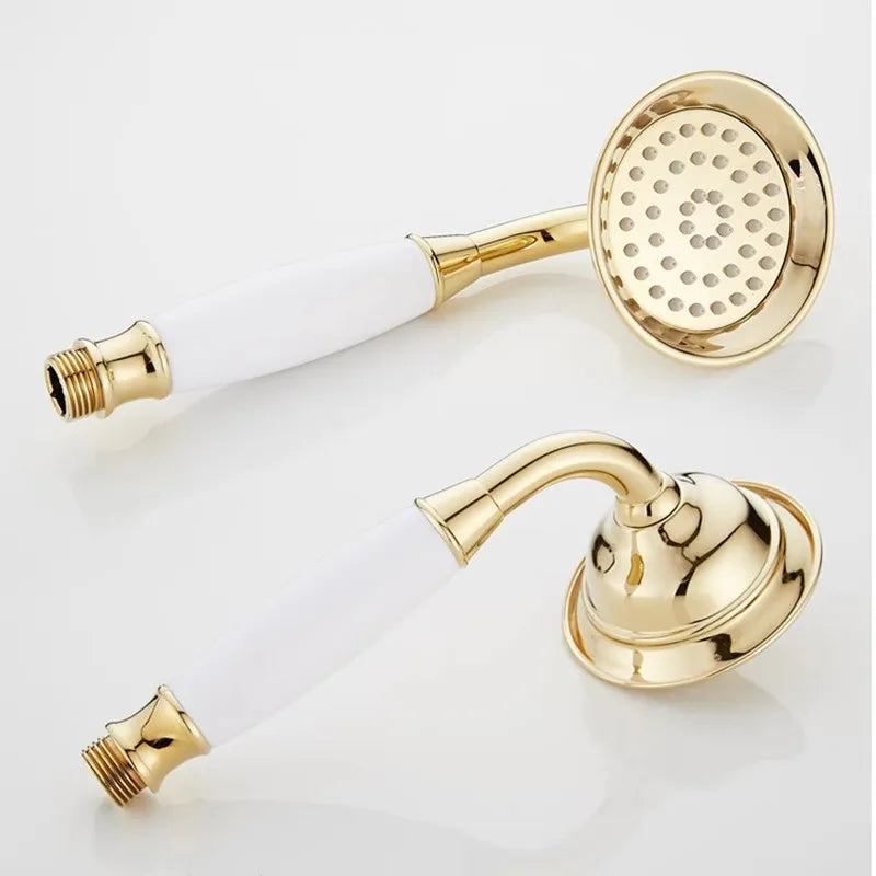 Afralia™ Rose Gold High Pressure Hand Shower Head for Antique Water Output