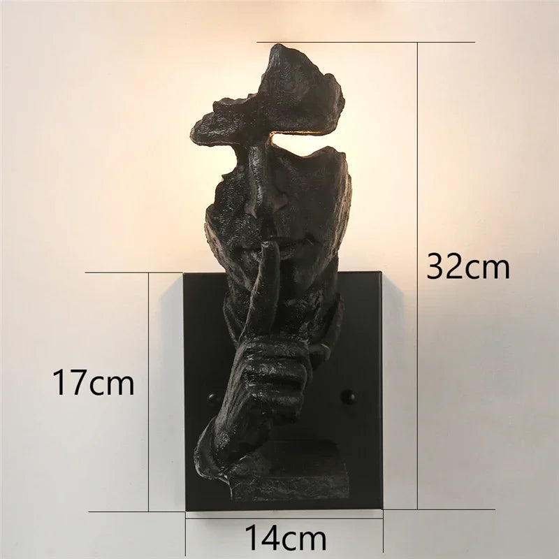 Afralia™ Nordic Retro Face Wall Lights Modern Bar Indoor Light Fixtures