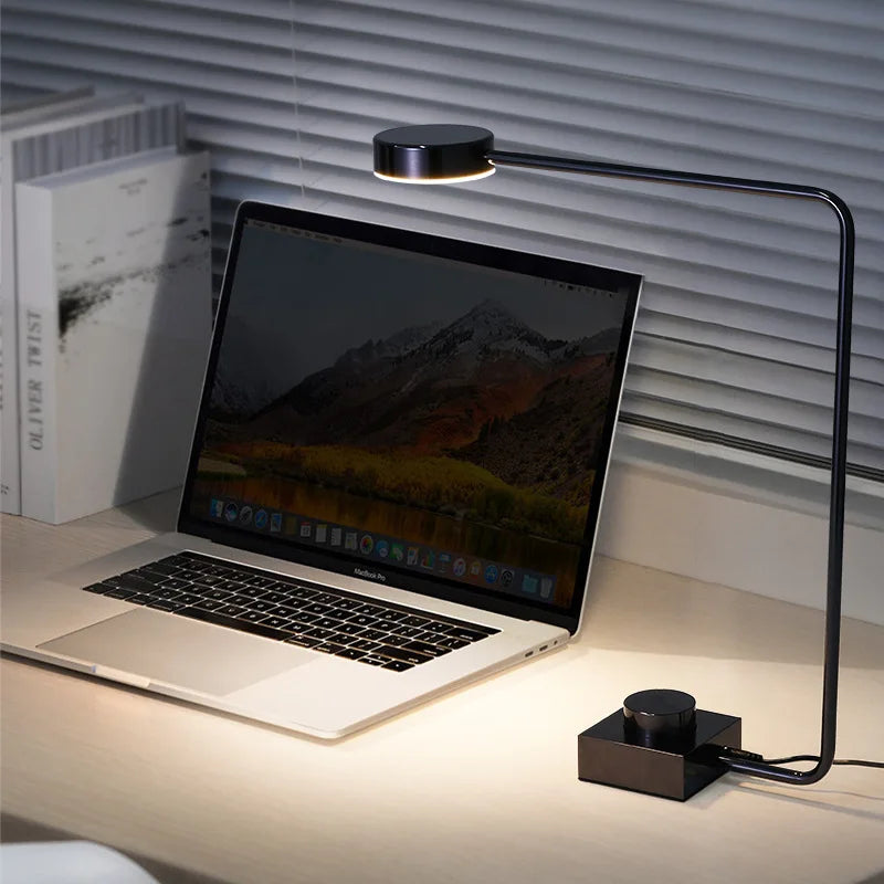 Afralia™ LED Desk Lamp: Rotatable Modern Study Lamp for Bedroom Office Home Decor