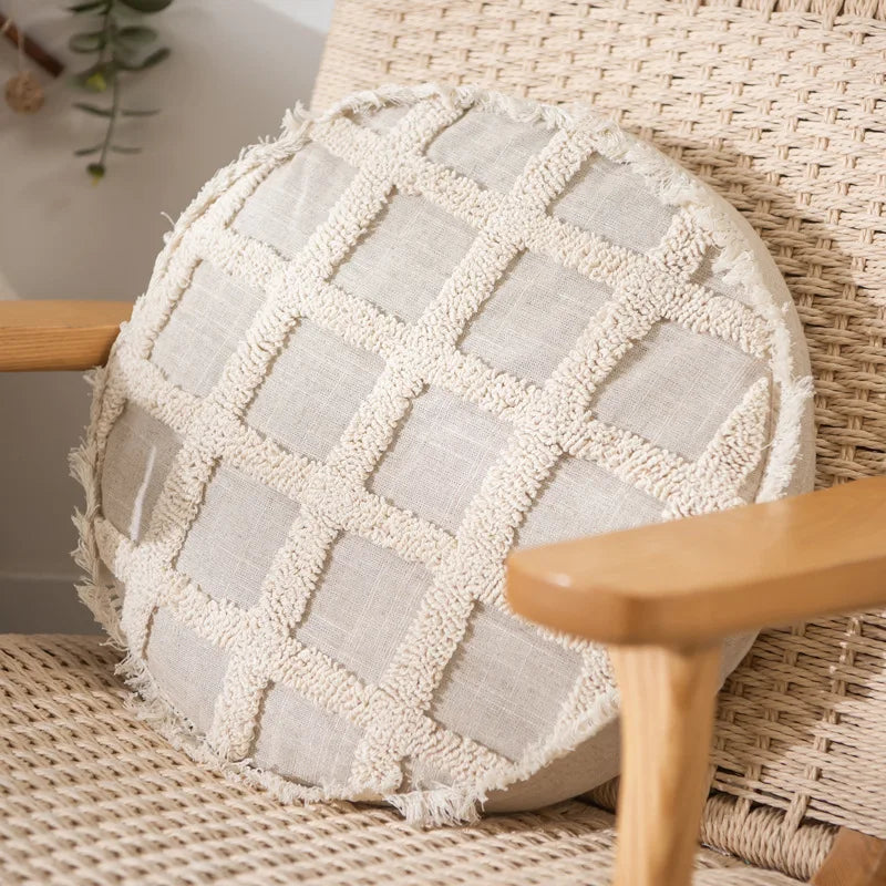 Afralia™ Candy Boho Tufted Round Lumbar Pillow Cover Set