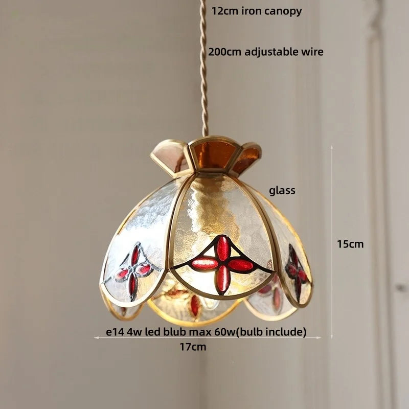 Afralia™ Crown Diamond Glass Pendant Lamp, LED Modern Hanging Light