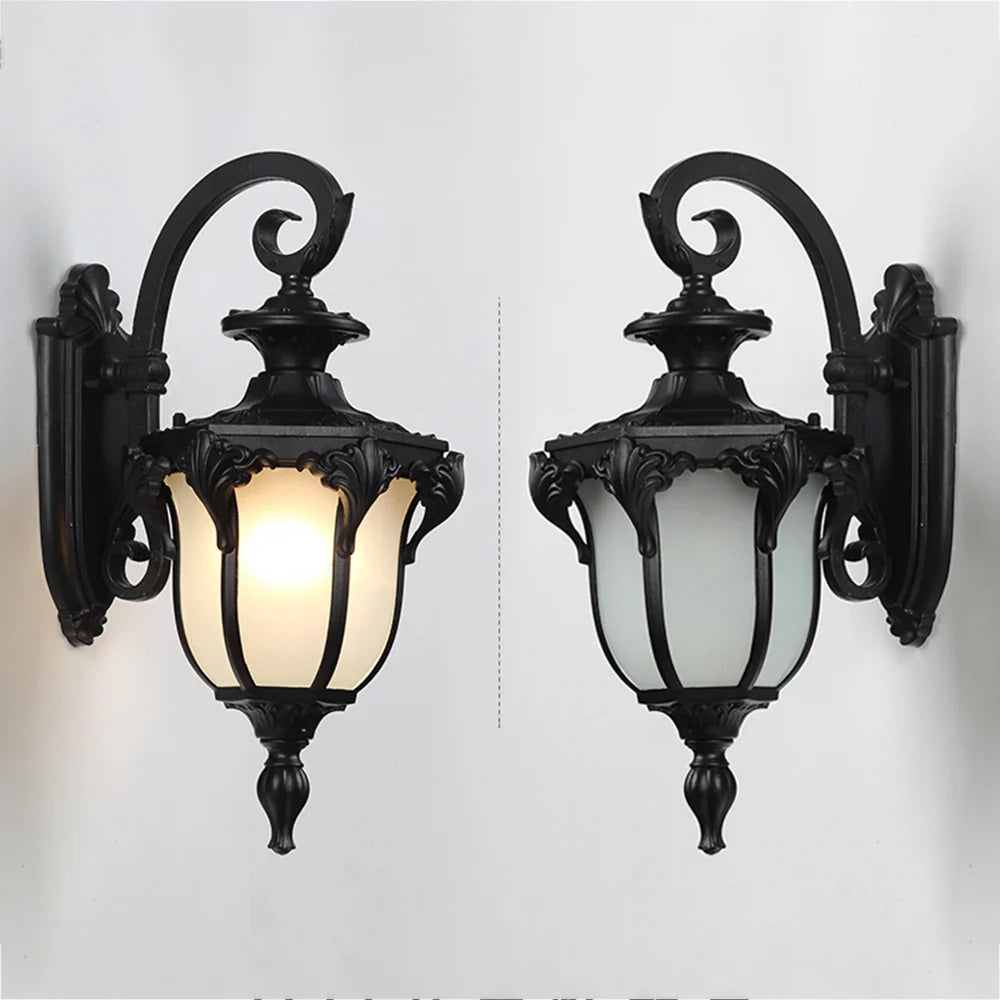 Afralia™ Retro Wall Lamp - LED Villa Outdoor Balcony Waterproof Corridor Light