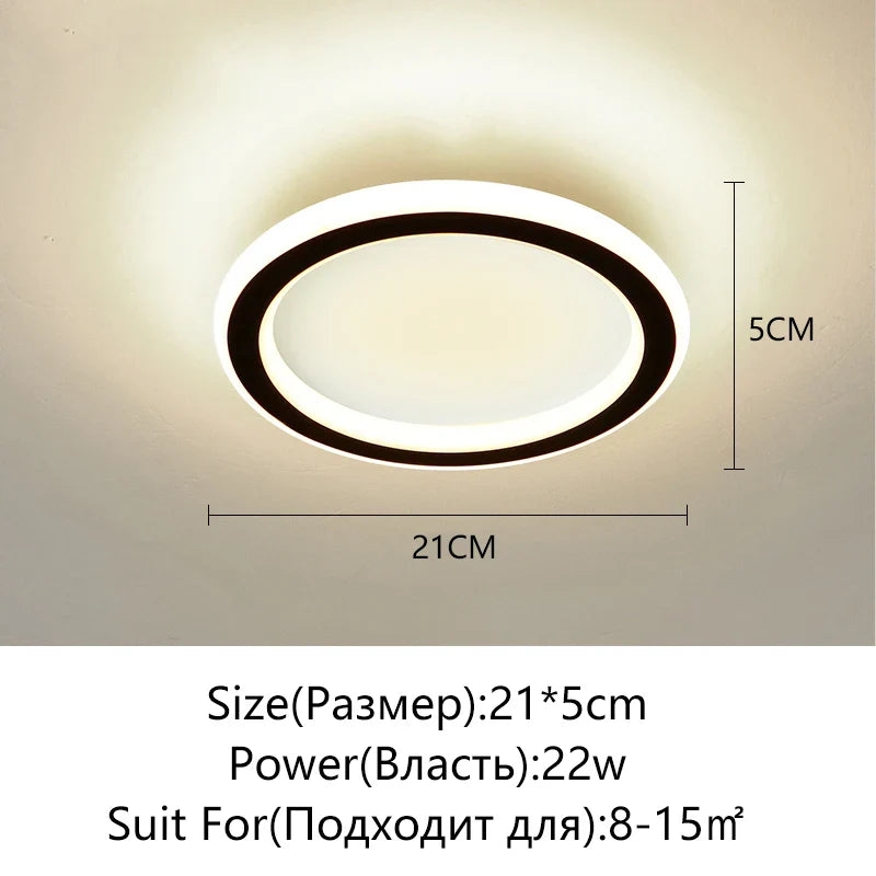 Afralia™ LED Surface Mounted Aisle Ceiling Lights for Home Lighting