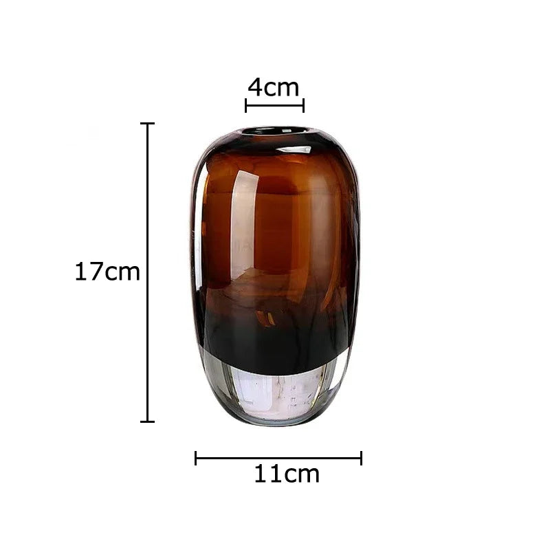 Afralia™ Delicate Glass Vase for Floral Arrangement and Room Decor