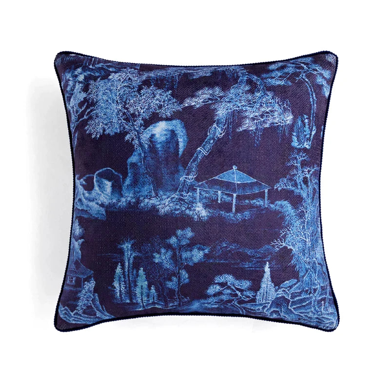 Afralia™ Circus Retro Throw Pillow Cover with Tassels 45x45 Eclectic Home Decor