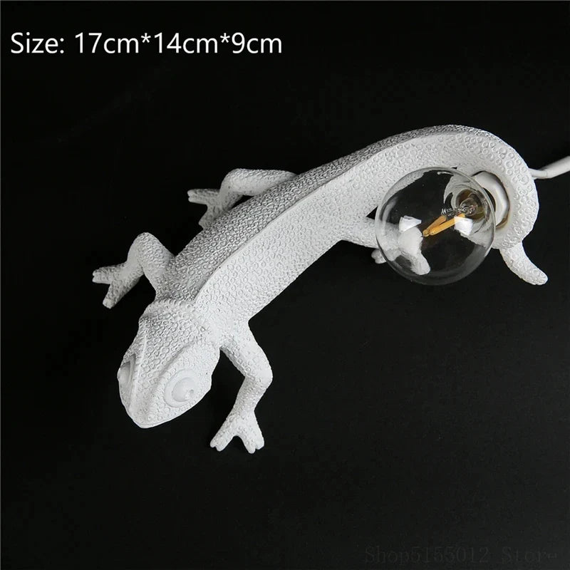 Afralia™ Chameleon Night Light for Bedroom Decor and Reading Lamp
