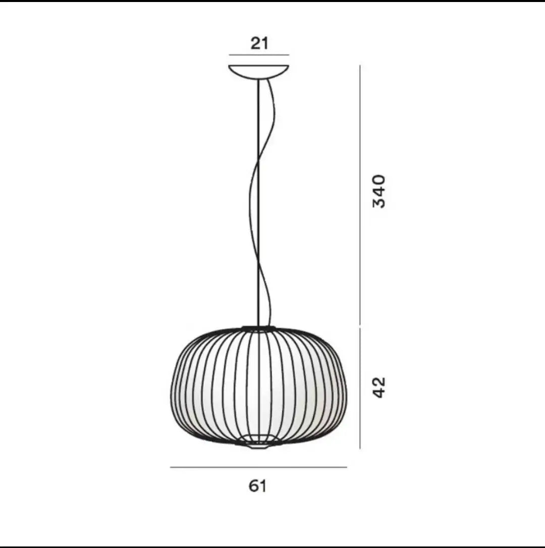 Afralia™ Spokes Bird Cage Pendant Light for Creative Interior Lighting