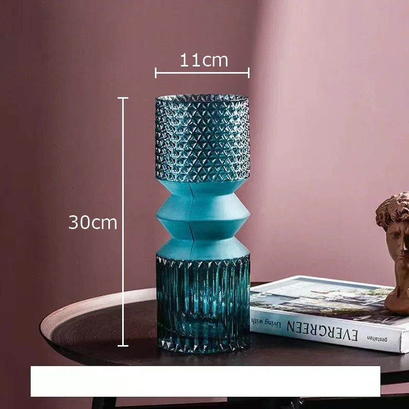 Afralia™ Crystal Clear Glass Vase Hydroponic Floral Arrangement Pot