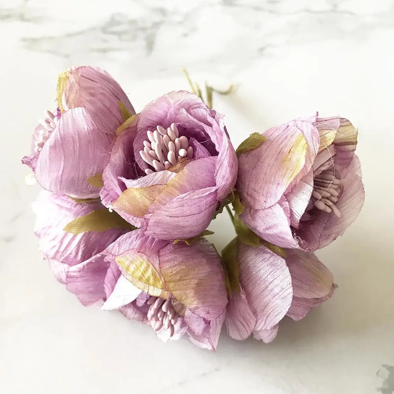 Silk Tea Buds Roses Bouquet by Afralia™: Artificial Flowers for Home Wedding Decoration & DIY Gifts