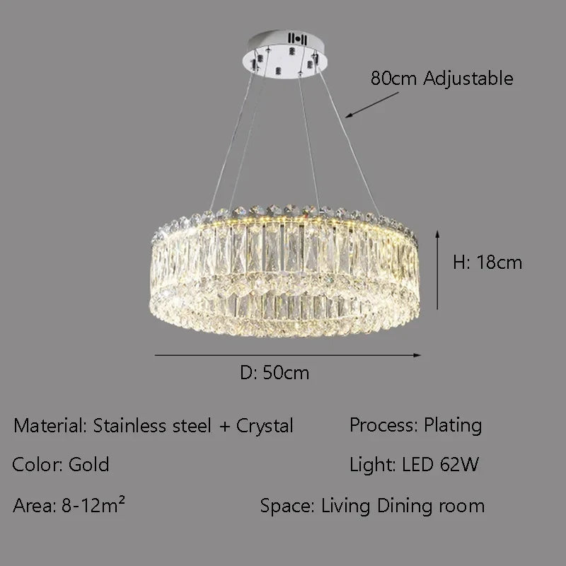 Afralia™ Crystal Chandelier: Modern Luxury Design for Bedroom, Living Room, Hotel & Lobby