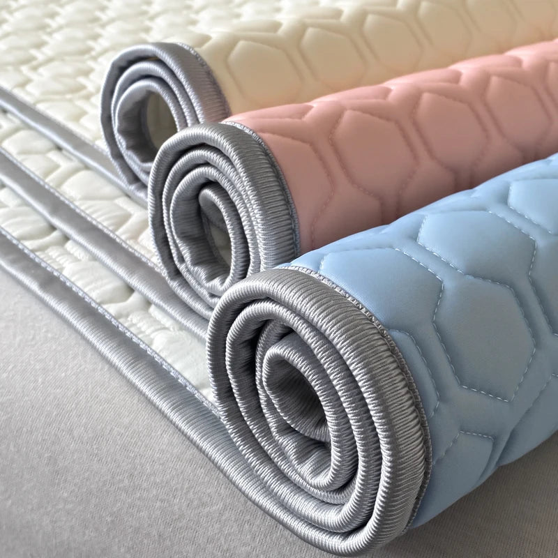 Afralia™ Cool Latex Filled Bed Sheet Set with Ice Silk Cooling Mat & Pillowcases