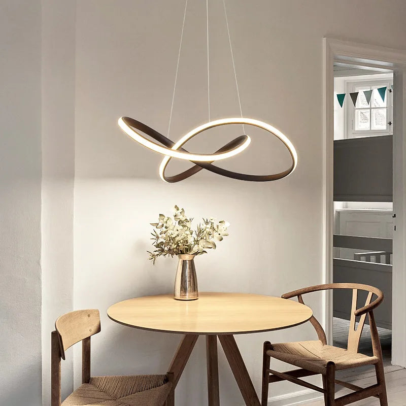 Afralia™ Modern Nordic LED Pendant Chandelier for Restaurant Bar Living Room
