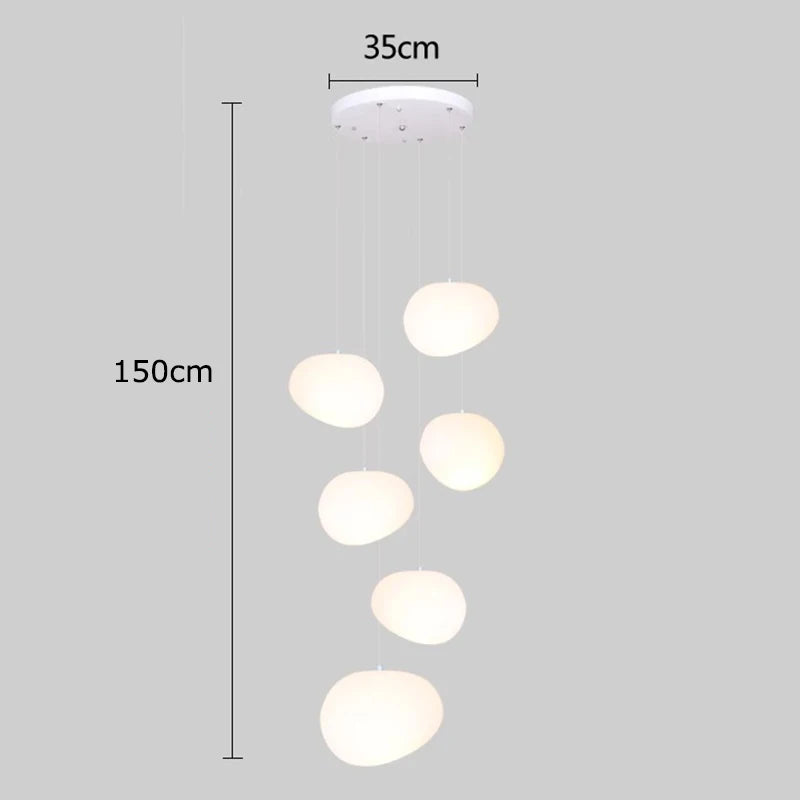Afralia™ Modern LED Pendant Light Chandeliers for Living Room Staircase Indoor Lighting